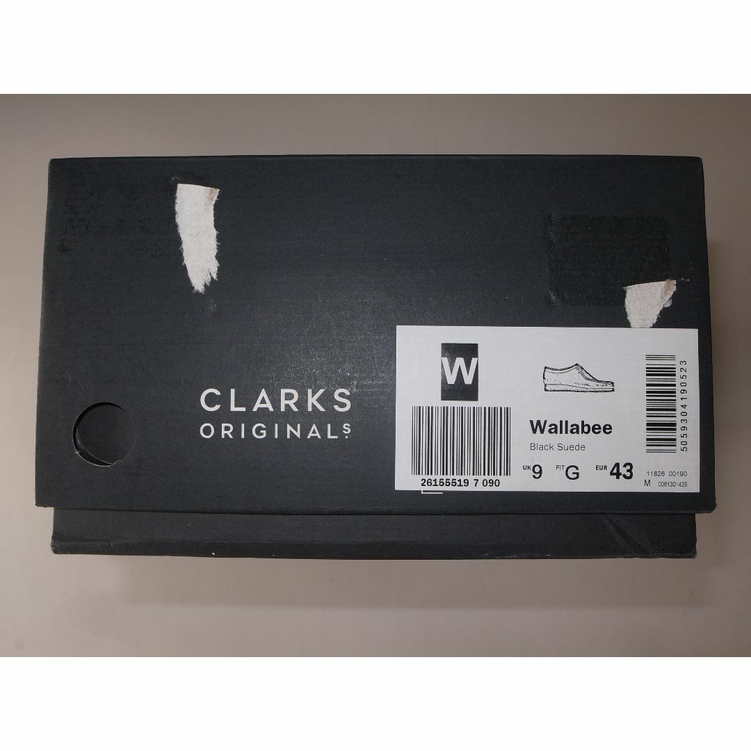 Clarks - Clarks クラークス WALLABEE ワラビー black UK9 27の通販 by