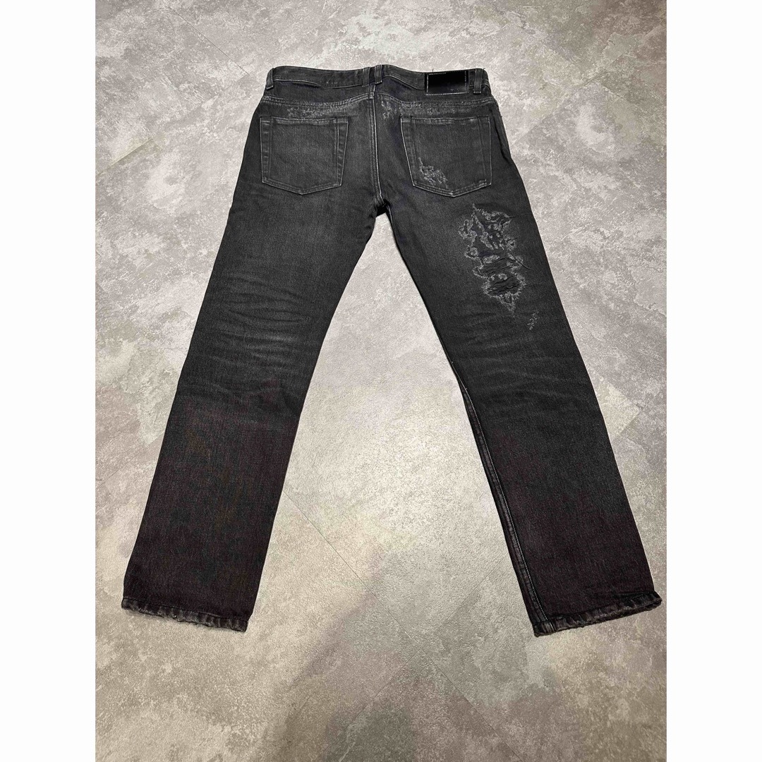 DIESEL BLACK GOLD(ディーゼルブラックゴールド)のDIESEL BLACK GOLD black denim pants28 メンズのパンツ(デニム/ジーンズ)の商品写真