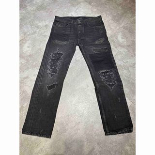 ディーゼルブラックゴールド(DIESEL BLACK GOLD)のDIESEL BLACK GOLD black denim pants28(デニム/ジーンズ)