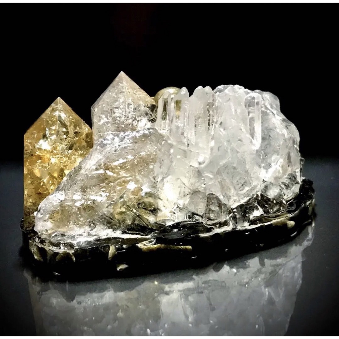 ✨龍が住まう森✨双龍✨五基の鳥居✨オルゴナイト✨オブシディアン✨シトリン✨水晶✨