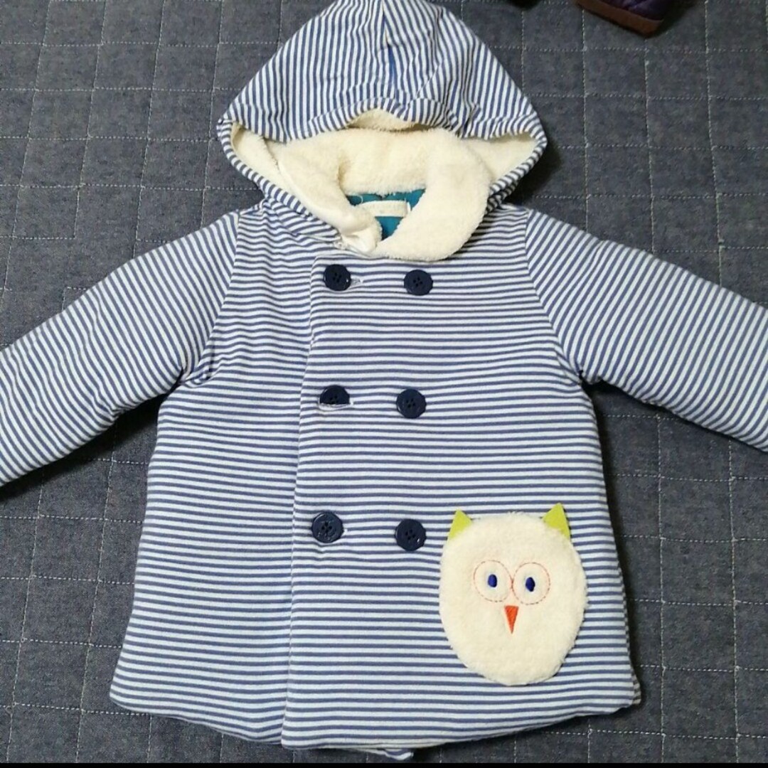 ベイビーチア　アウター　ブルー　フクロウ キッズ/ベビー/マタニティのキッズ服男の子用(90cm~)(ジャケット/上着)の商品写真