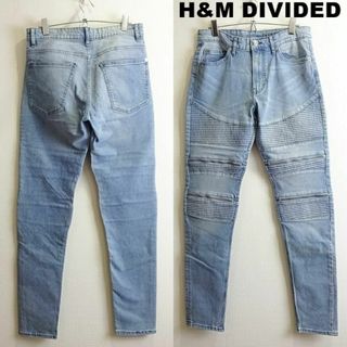 エイチアンドエム(H&M)の良品★　H&M DIVIDED　スキニーバイカーデニム　W78cm　ストレッチ(デニム/ジーンズ)