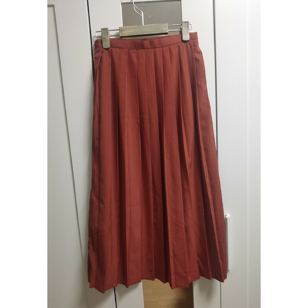 URBAN RESEARCH 秋色 カラースカート プリーツ ブラウン オレンジ