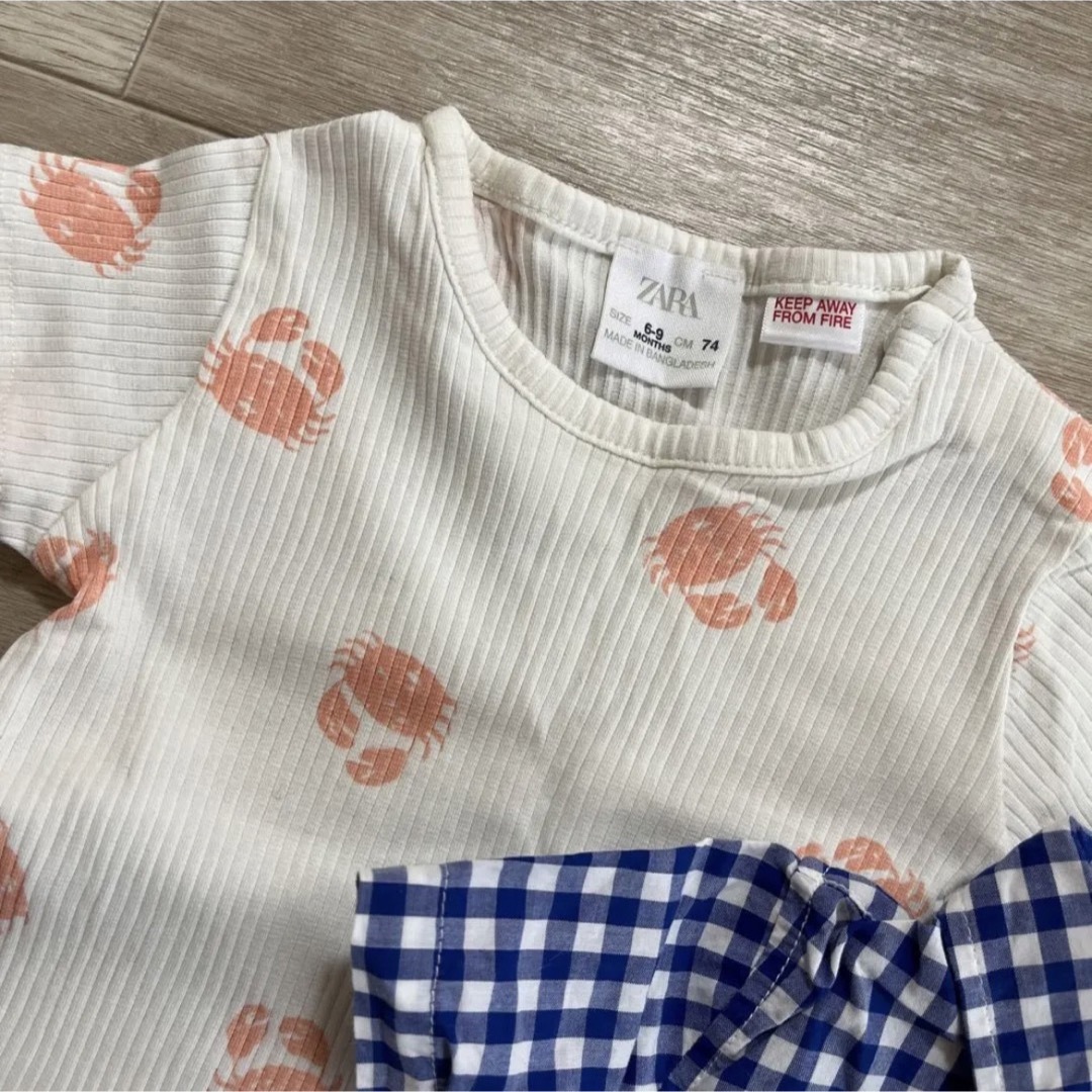 PETIT BATEAU(プチバトー)の【60〜70サイズ】ロンパース、肌着セット キッズ/ベビー/マタニティのベビー服(~85cm)(ロンパース)の商品写真