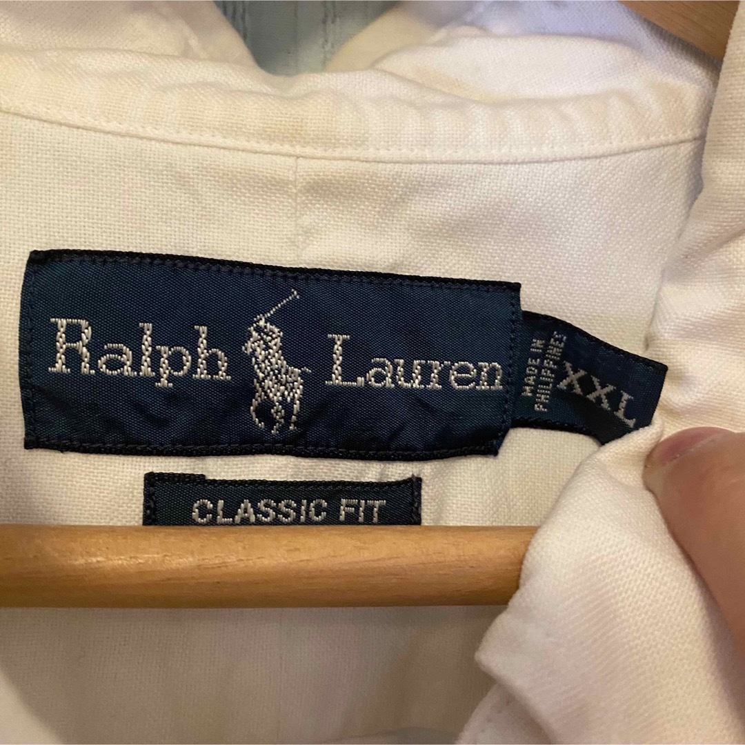 POLO RALPH LAUREN(ポロラルフローレン)のラルフローレン　シャツ　ホワイト メンズのトップス(シャツ)の商品写真