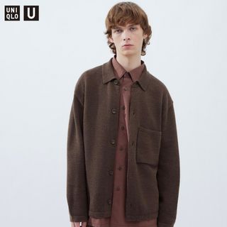 UNIQLO - ニットオーバーシャツジャケット ユニクロUの通販 by