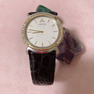643【美品】セイコー　クレドール　リネアクレバ　レディース腕時計　ダイヤベゼル