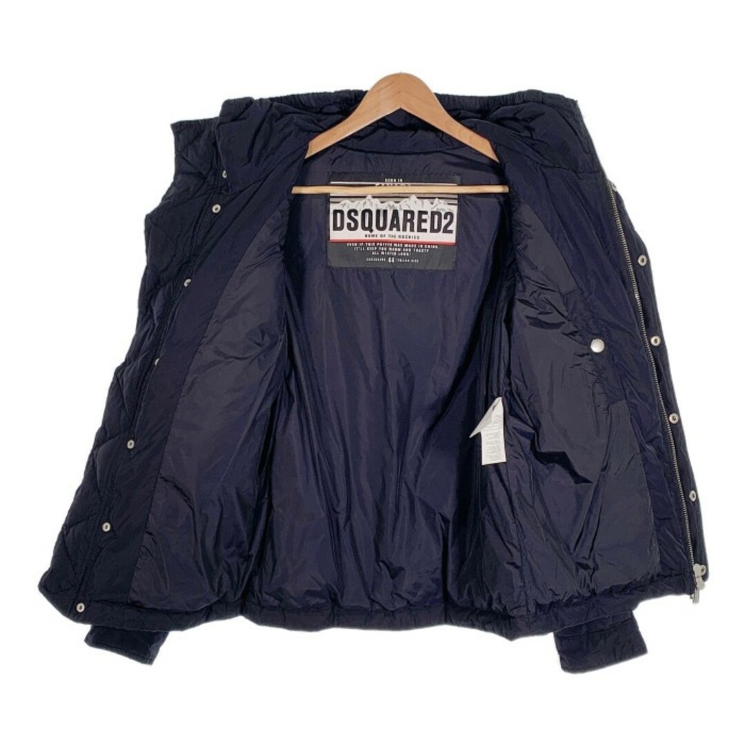 DSQUARED2 ディースクエアード 15AW ダウンジャケット フード ブラック S71AM0649 S44486 Size 44