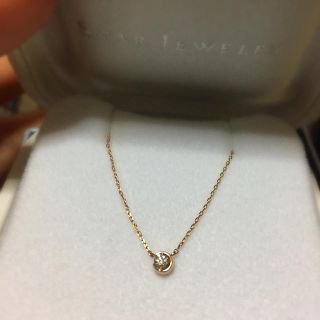 スタージュエリー(STAR JEWELRY)のMOON SETTING DIAMOND K18 pinkgold(ネックレス)