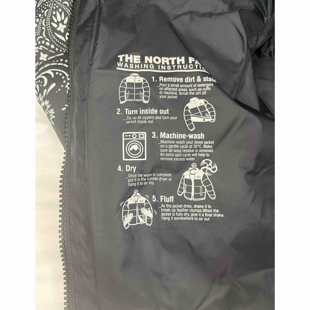 THE NORTH FACE - ノースフェイス ダウンジャケット ペイズリー 黒 ...