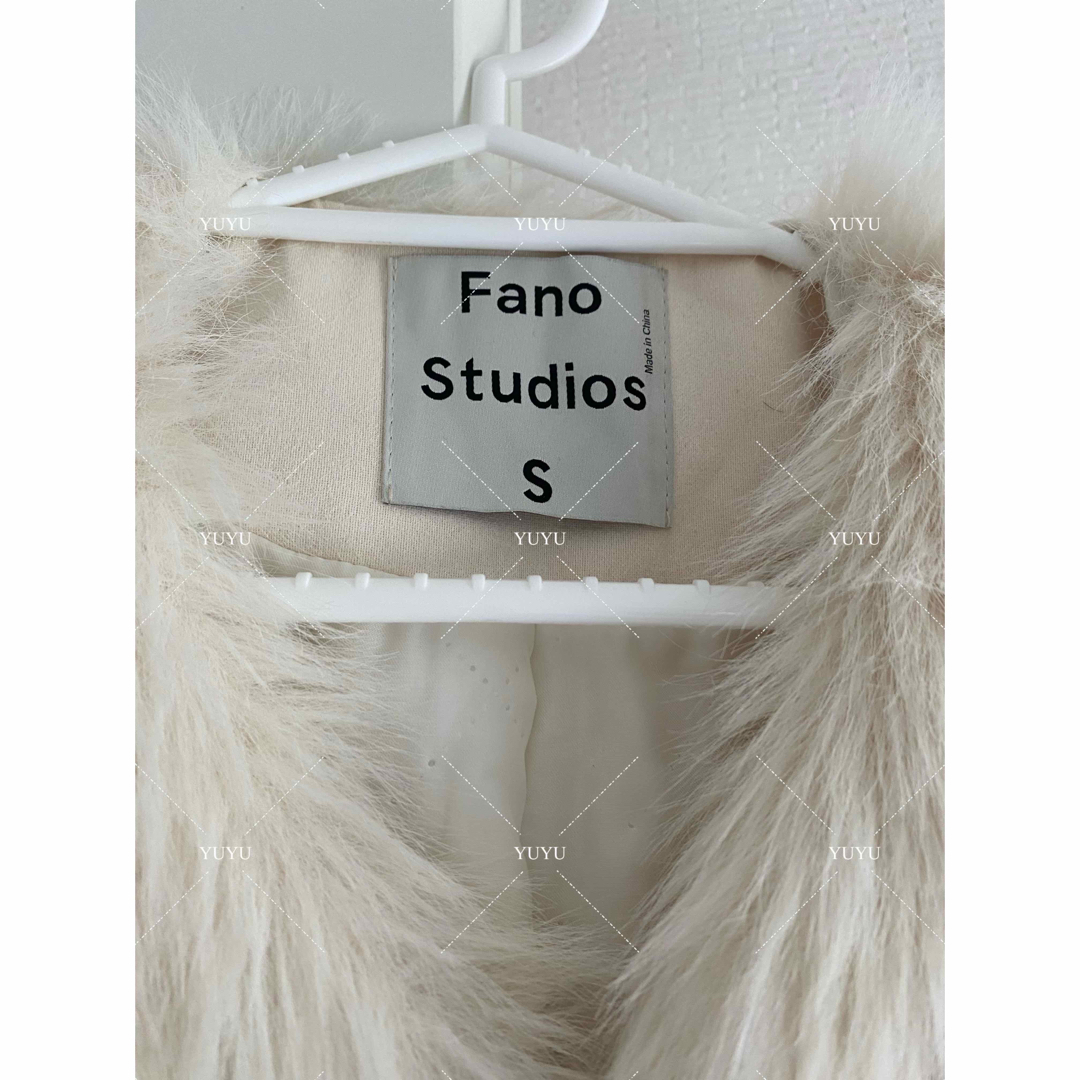 Fano Studios ベルトバックル ノーカラーファーコート