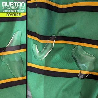 BURTON - ✨美品✨Burton メンズ ウェア L グリーン ボーダー 中綿