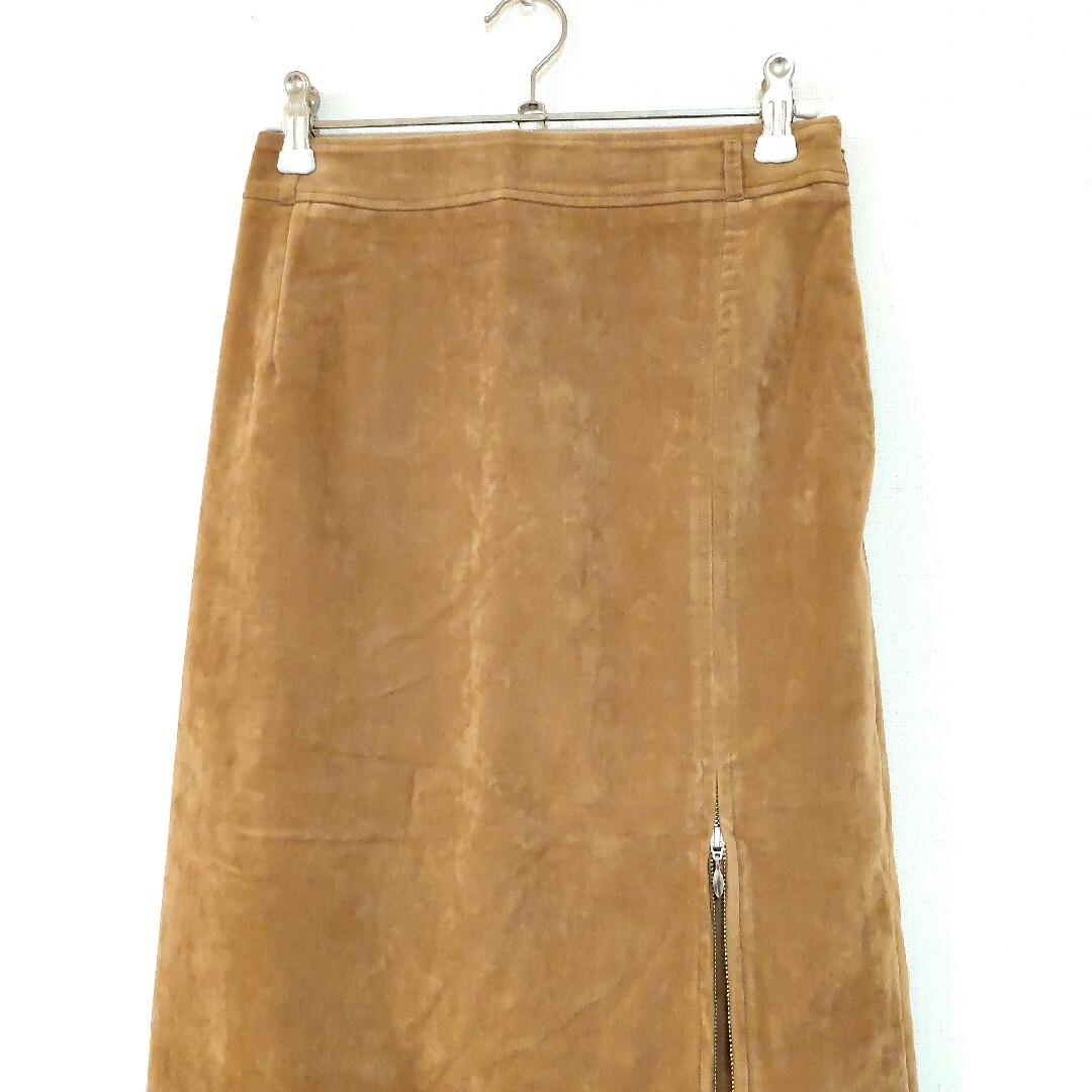 GALLARDA GALANTE(ガリャルダガランテ)のガリャルダガランテ  別珍タイトスカート  キャメル  S レディースのスカート(ひざ丈スカート)の商品写真