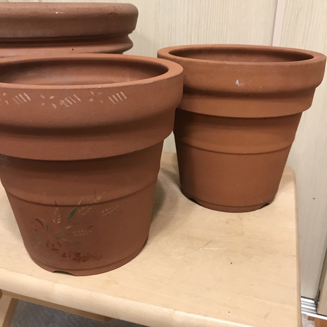3個まとめて】テラコッタ鉢 植木鉢寄せ植えガーデニングの通販 by