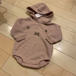 ミッフィー(miffy)の⭐︎新品　ミッフィ　ミッフィー　ロンパース  くすみピンク　80(ロンパース)