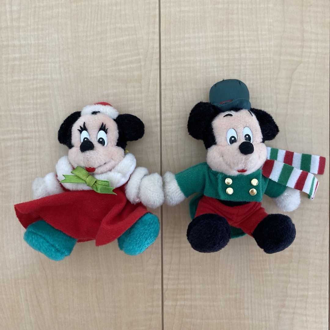 ディズニー レトロ クリスマス ミキミニ ぬいぐるみ パペット