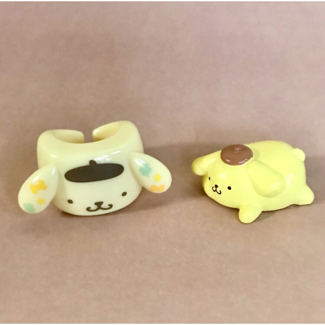 サンリオ(サンリオ)のサンリオ💛 ポムポムプリン 💛マスコット リング&ミニフィギュア💛2点セット💛 エンタメ/ホビーのおもちゃ/ぬいぐるみ(キャラクターグッズ)の商品写真