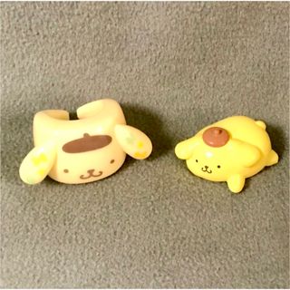 サンリオ(サンリオ)のサンリオ💛 ポムポムプリン 💛マスコット リング&ミニフィギュア💛2点セット💛(キャラクターグッズ)