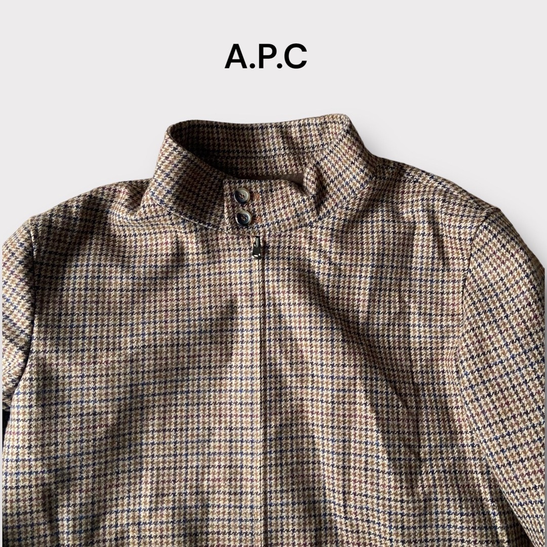 APC ウールジャケット スイングトップ チェック柄