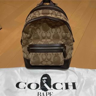 10センチショルダーベルト最長COACH ×  APE ミニ　リュック