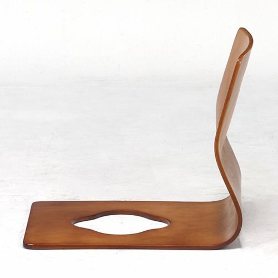 【4点セット】天然木 和座イス ブラウン W40  インテリア/住まい/日用品の椅子/チェア(座椅子)の商品写真