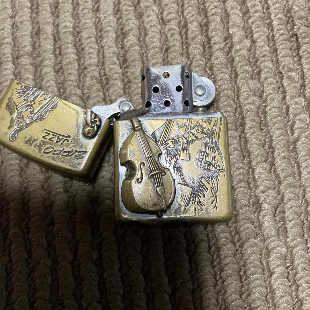 Zippo　ジッポーライター　ゴールド　現状品　A96