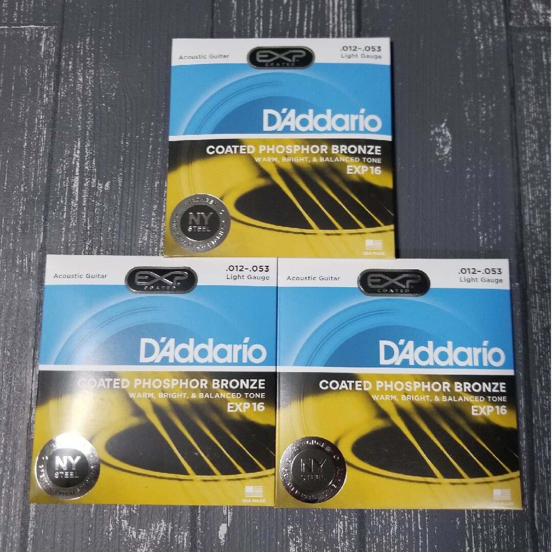 ☆新品☆　D'Addario ダダリオ アコースティックギター弦 EXP16