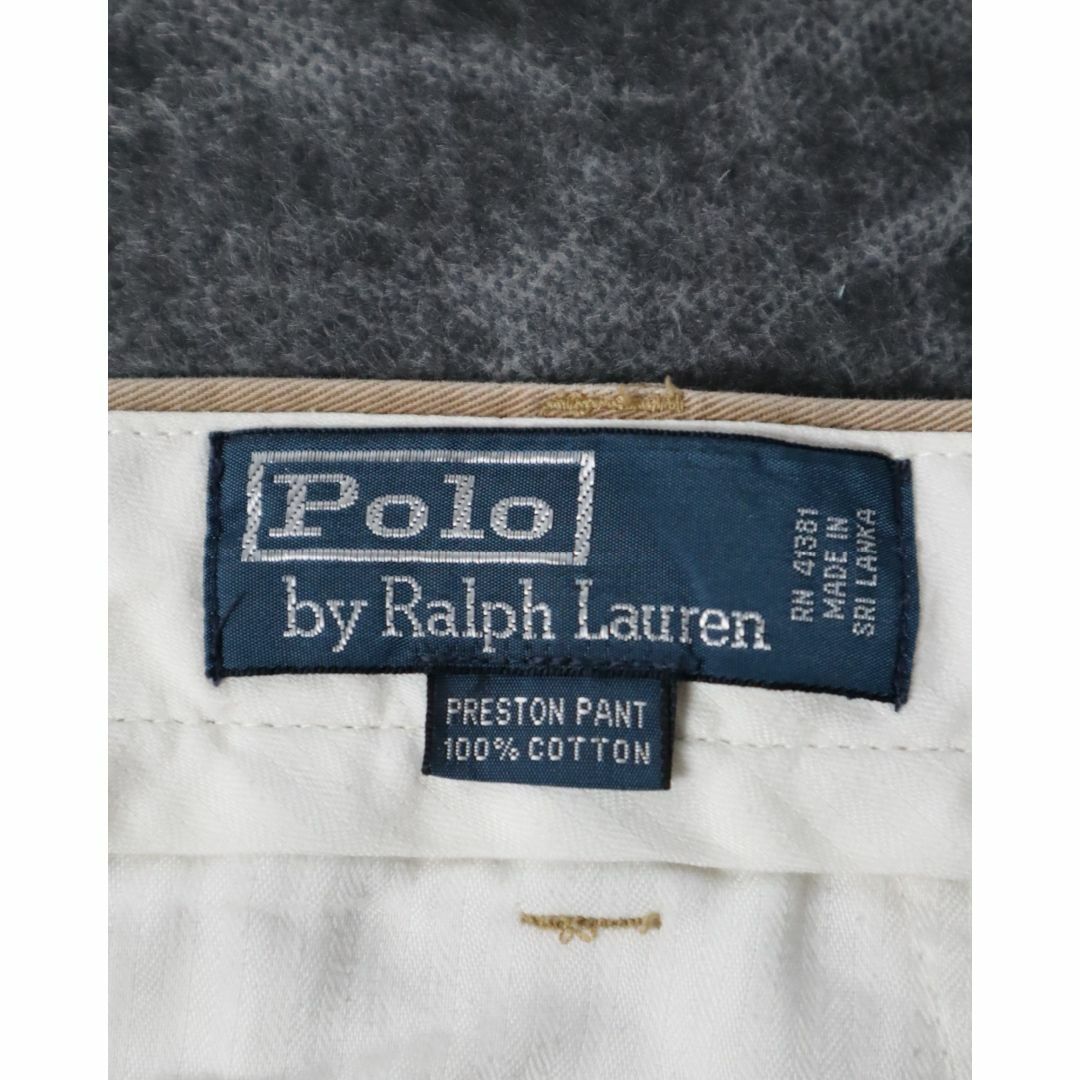 POLO RALPH LAUREN(ポロラルフローレン)の【ラルフローレン】90s ワイド クラシックチノパン ポロチノ ベージュ W42 メンズのパンツ(チノパン)の商品写真