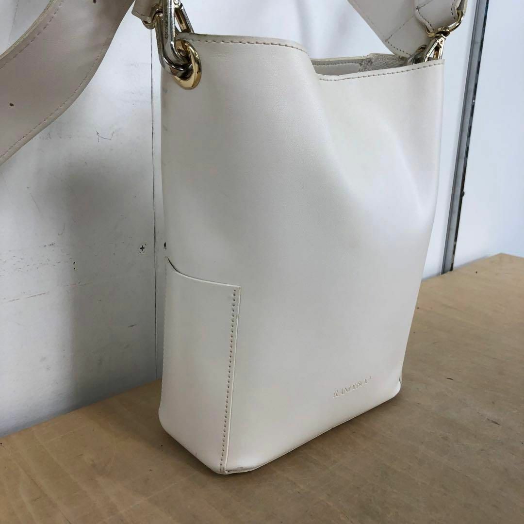 RANDEBOO(ランデブー)の【送料無料】RANDEBOO Petit Bucket bag 2way 白 レディースのバッグ(ショルダーバッグ)の商品写真