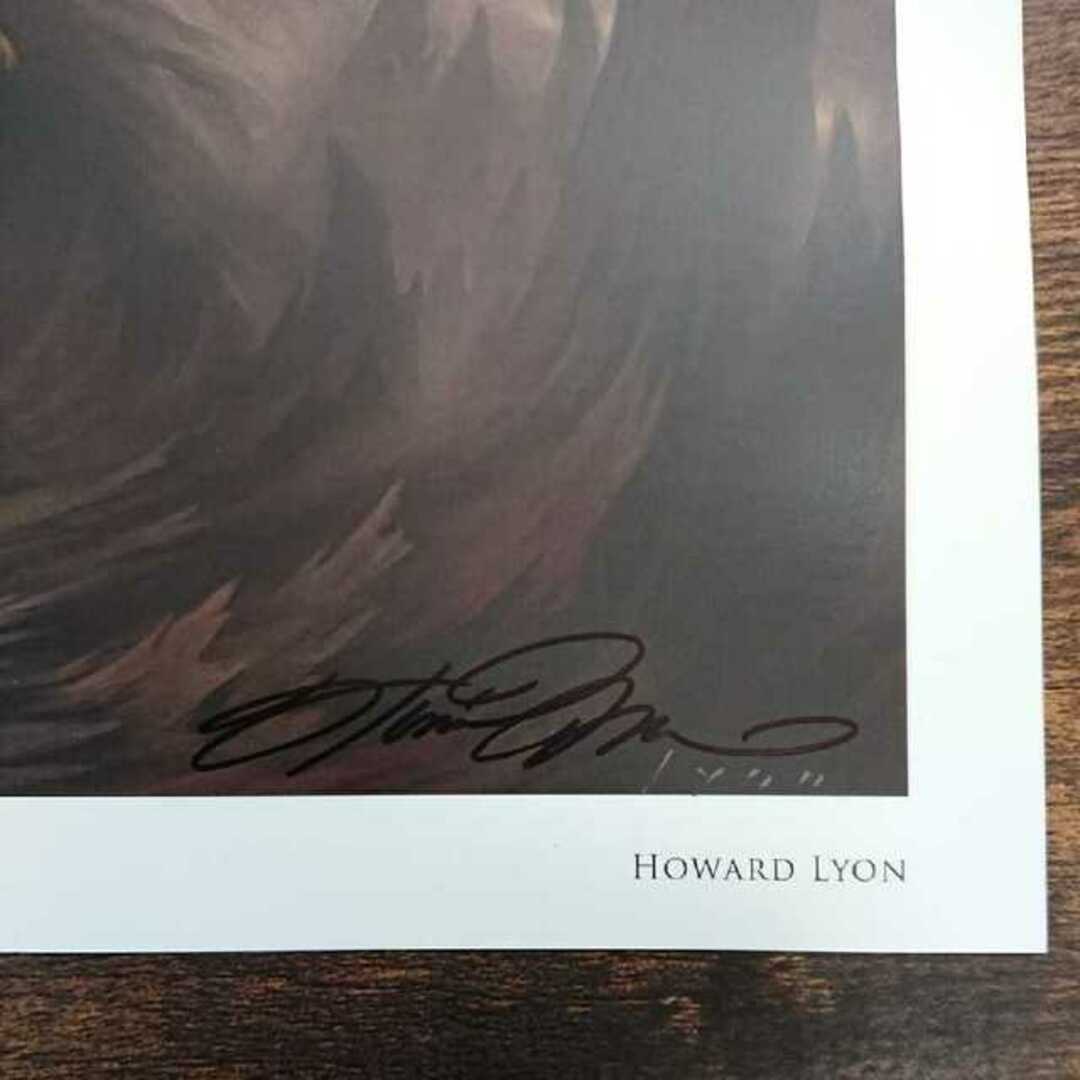 《黄金光の蛾》Howard サイン入りアートプリント/複製原画