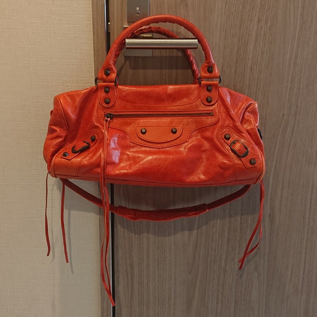 Balenciaga - 新品 バレンシアガ オレンジ ツィギー ミニボストン
