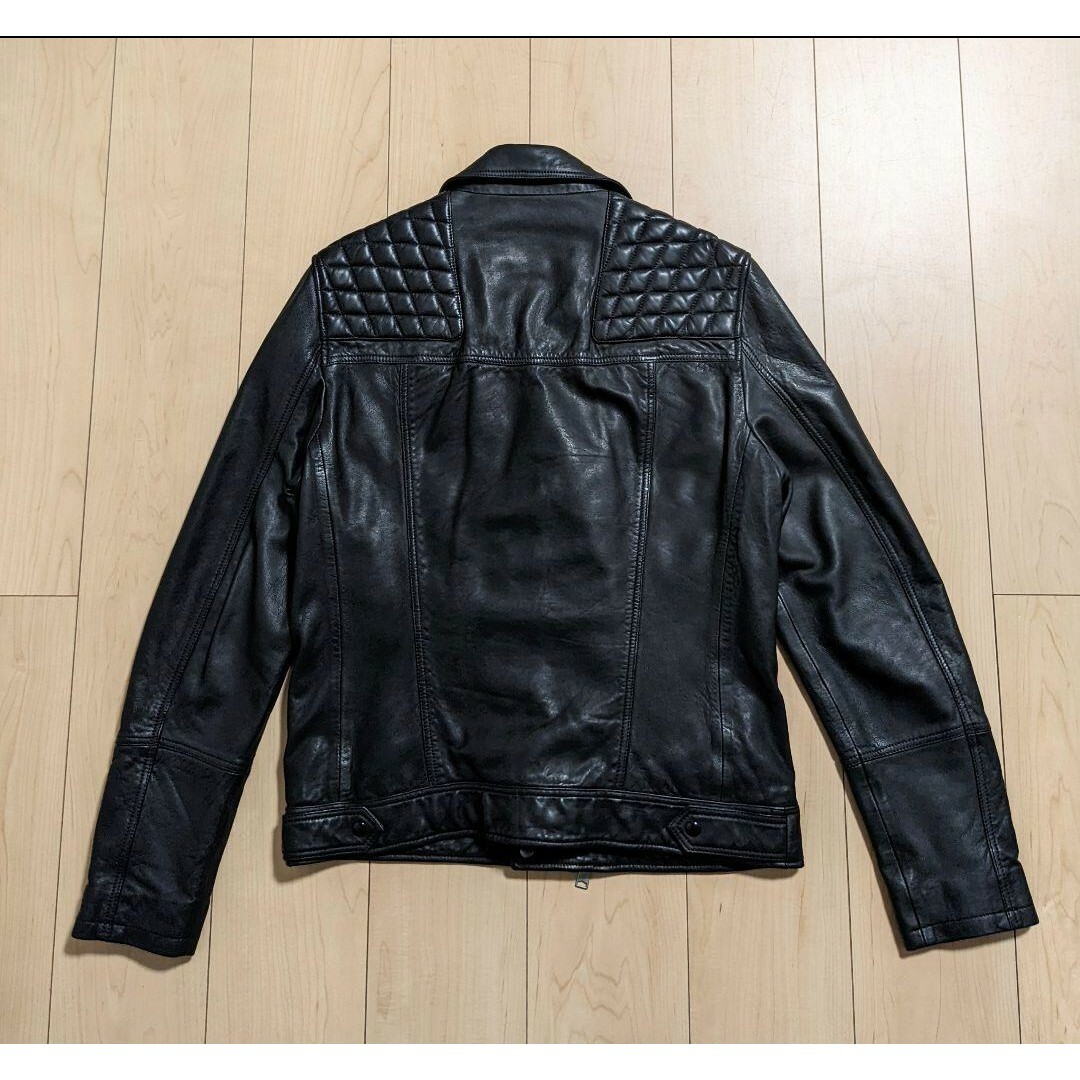 All Saints(オールセインツ)のM 美品 ALLSAINTS TARO BIKER レザージャケット ブラック メンズのジャケット/アウター(レザージャケット)の商品写真