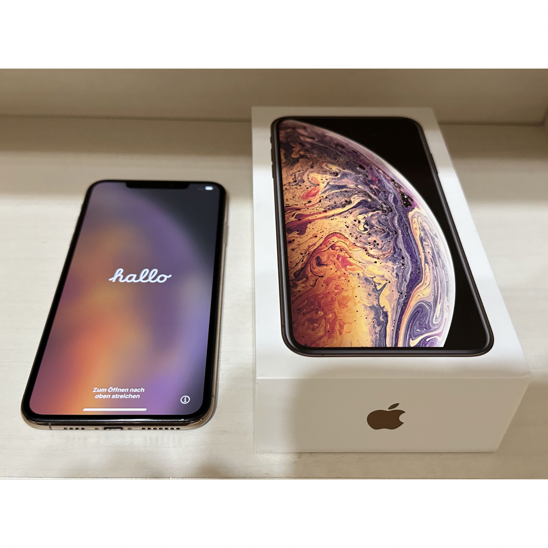 iPhone(アイフォーン)のiPhone Xs MAX 256G Gold SIMフリー　美品 スマホ/家電/カメラのスマートフォン/携帯電話(スマートフォン本体)の商品写真