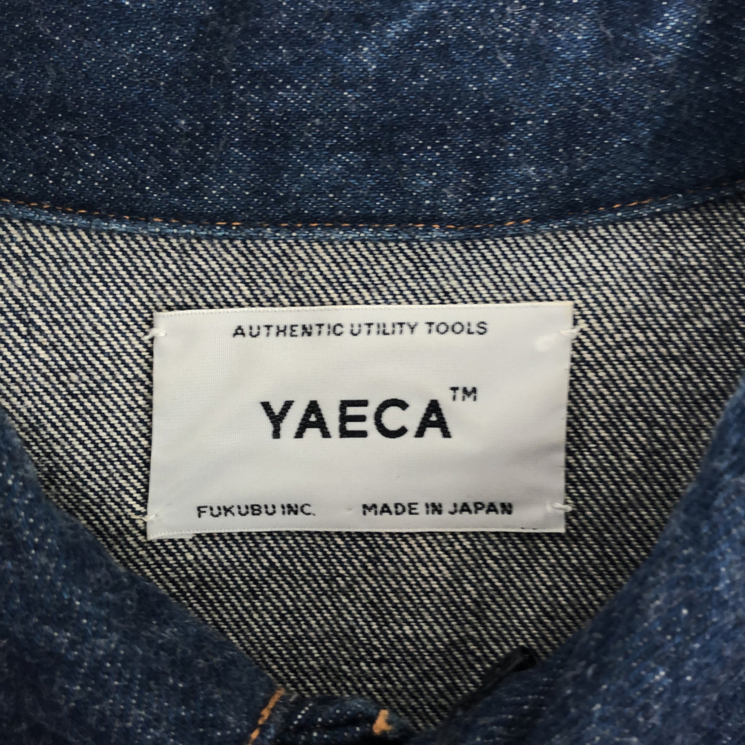 YAECA(ヤエカ)のヤエカ デニムジャケット Gジャン Mサイズ 日本製 16-13WW レディースのジャケット/アウター(Gジャン/デニムジャケット)の商品写真