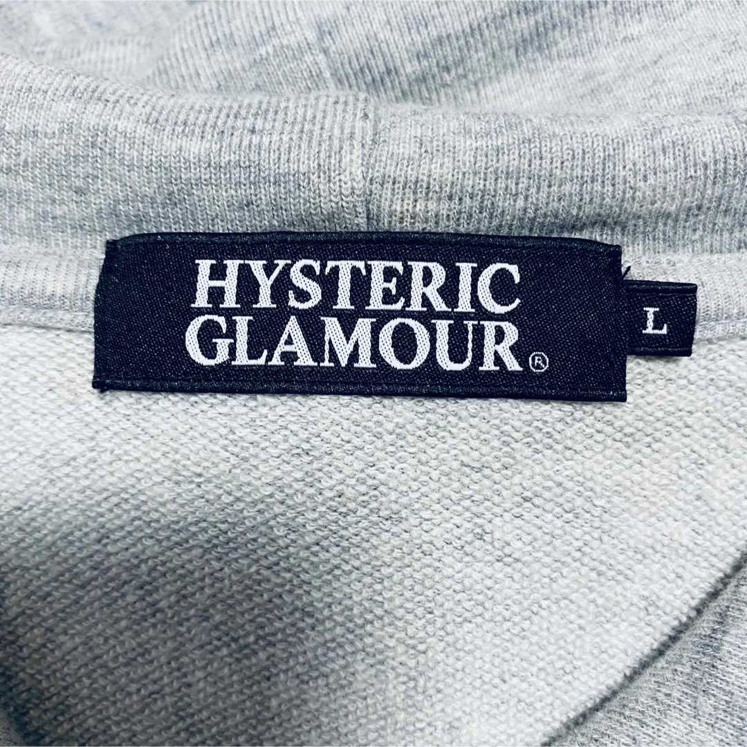 HYSTERIC GLAMOUR(ヒステリックグラマー)の【希少デザイン】ヒステリックグラマー　パーカー　Lサイズ　スカル　両面デザイン メンズのトップス(パーカー)の商品写真