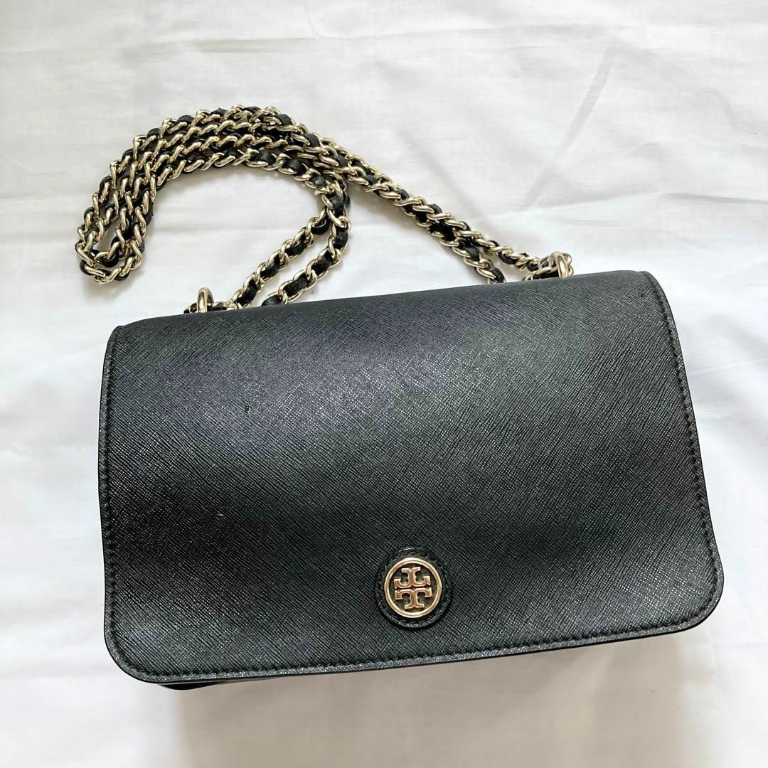 ✨高級感✨Tory Burch トリーバーチ　ショルダーバッグ　ブラック　レザー 2