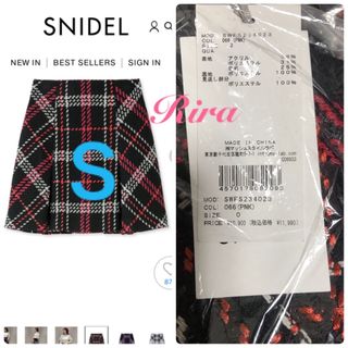 スナイデル(SNIDEL)のSNIDEL ロービングチェックミニスカート🌷新作新品🍀完売色(ミニスカート)