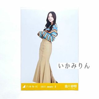 乃木坂46 金川紗耶 マルチカラーニット ヒキ 生写真 2023(アイドルグッズ)