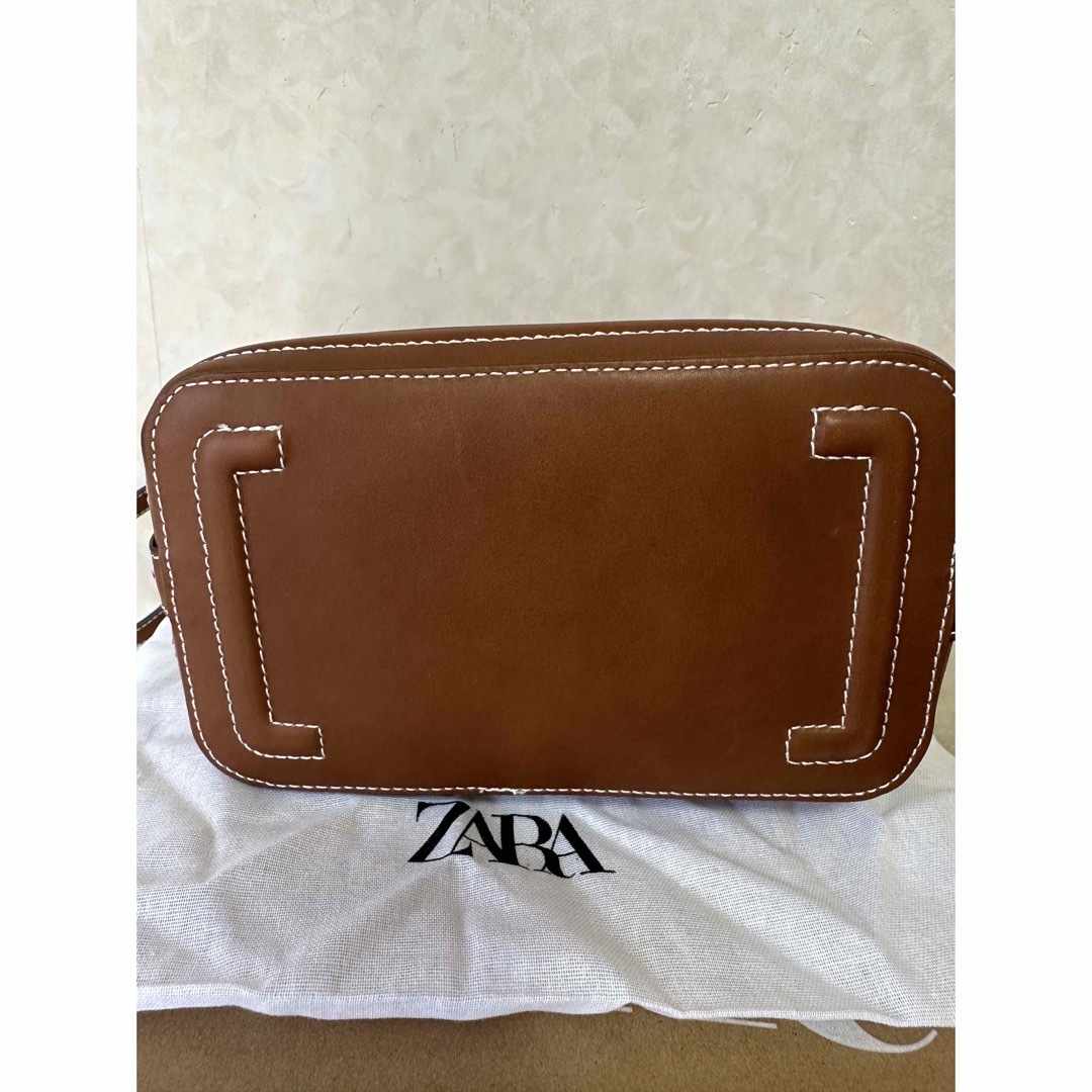 ZARA リアルレザーショルダーバッグ　新品 8