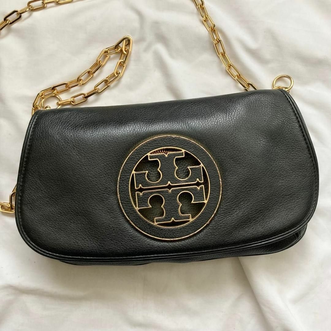 ✨高級感✨Tory Burch トリーバーチ　ショルダーバッグ　ブラック　レザー