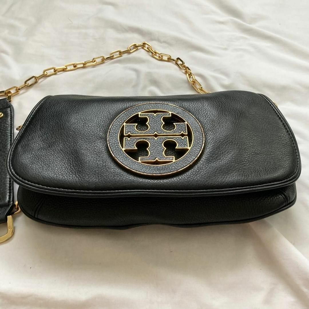 ✨高級感✨Tory Burch トリーバーチ　ショルダーバッグ　ブラック　レザー