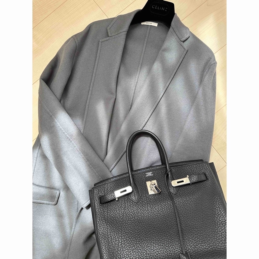 本日限定セールセリーヌ　celine エッグクロンビーコート　カシミヤ100%