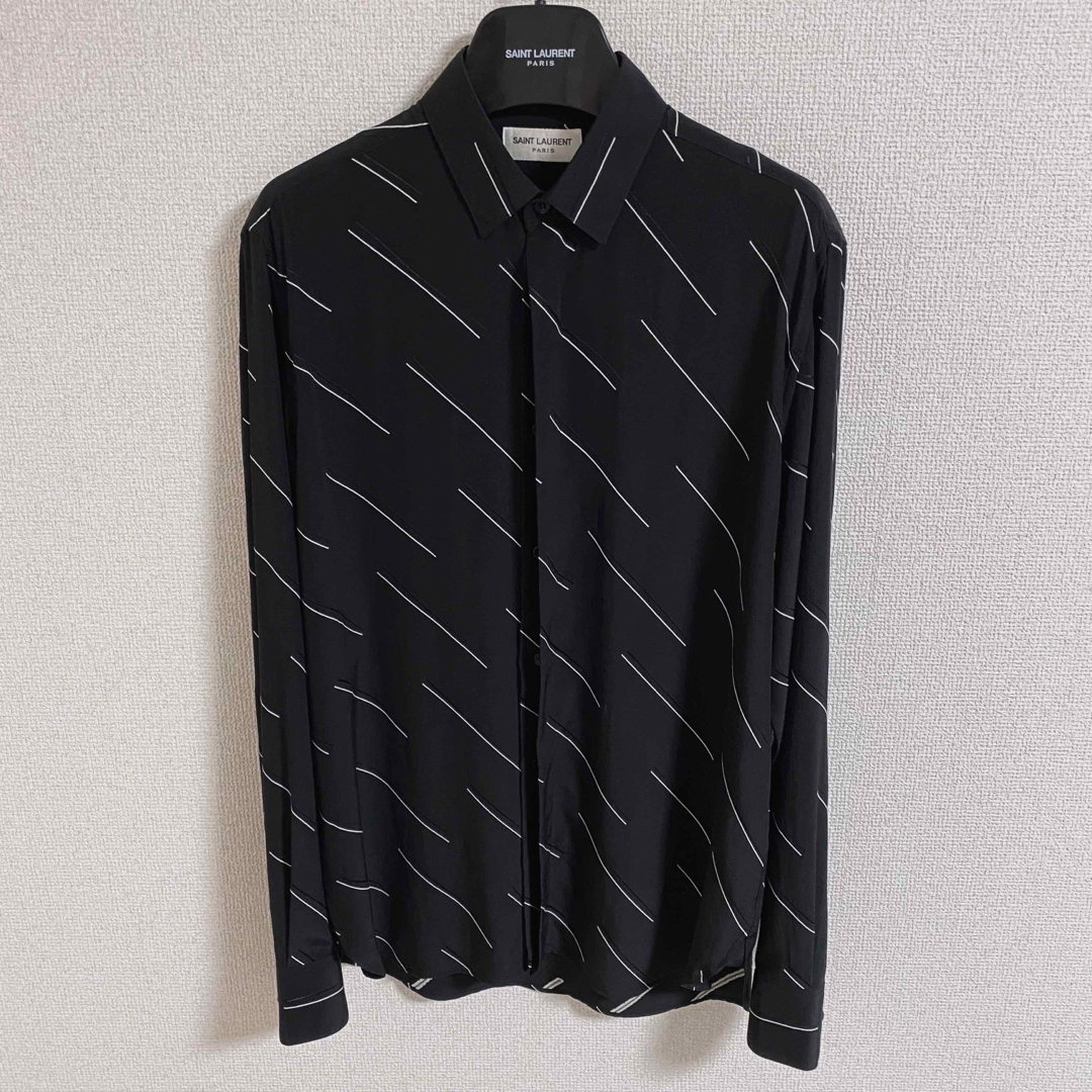 【新品】SAINT LAURENT サンローラン シルク シャツ