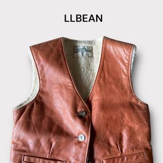 USA 80s L.L.Bean スウェードレザーベスト M オールド