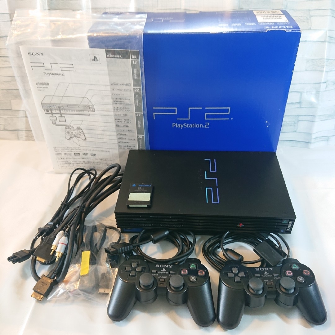 PlayStation2(プレイステーション2)のPlayStation2 SCPH-30000 エンタメ/ホビーのゲームソフト/ゲーム機本体(家庭用ゲーム機本体)の商品写真