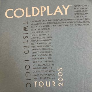 COLDPLAY コールドプレイ 2005s TWISTED LOGIC TEE