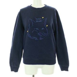 メゾンキツネ(MAISON KITSUNE')のMAISON KITSUNE メゾンキツネ トレーナー スウェット ネイビー X(スウェット)