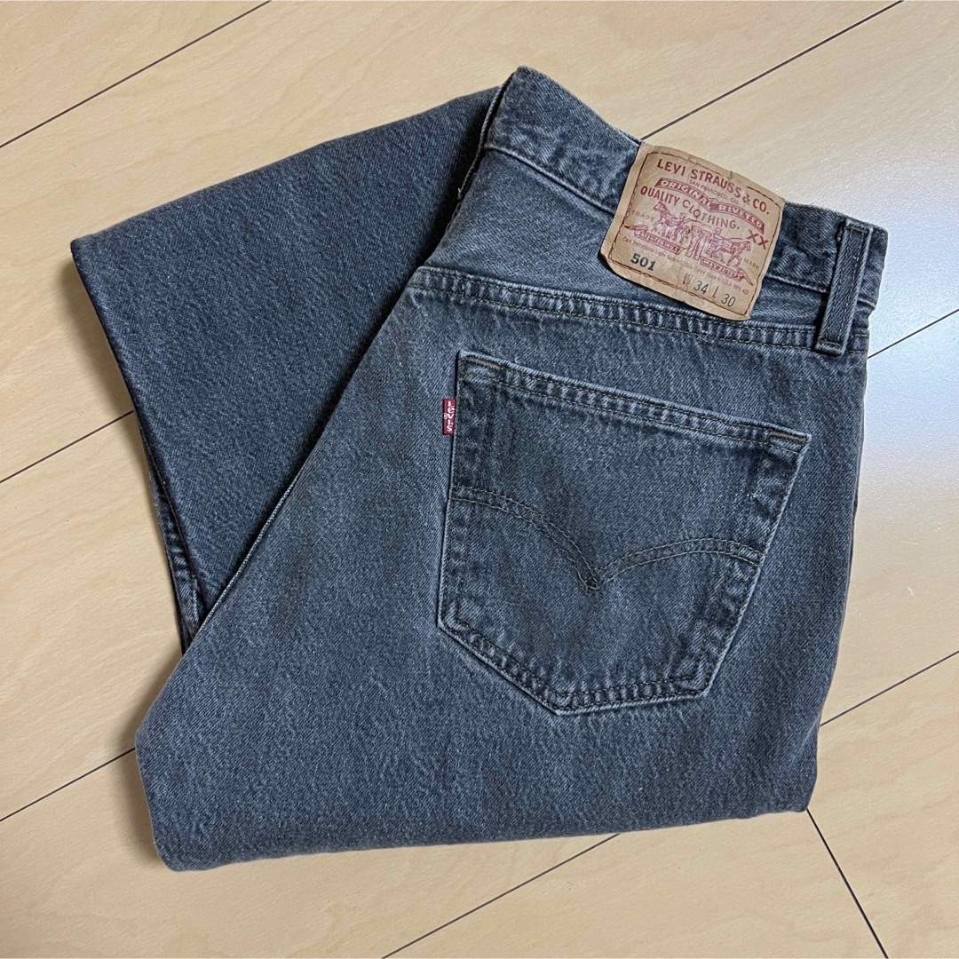 Levisブランド！90'sアメリカ製 Levi's 501 濃紺ヒゲ\u0026ハチノスデニム