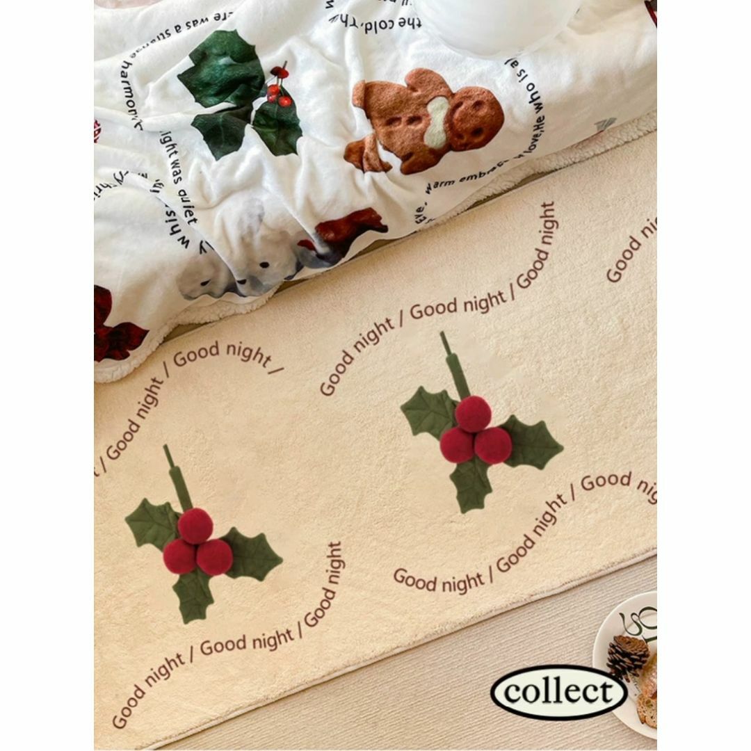 Maison de Reefur - Collect+ クリスマス アート柄 長方形 アクセント ラグ カーペット Maison de Reefur - Collect+ クリスマス アート柄 長方形