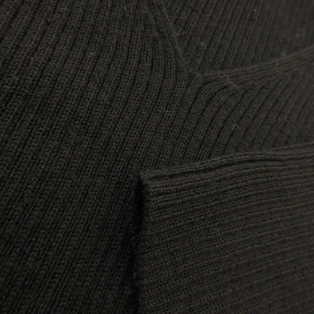 LAUTREAMONT(ロートレアモン)のロートレアモン basic ニット セーター リブ Vネック 半袖 2 黒 レディースのトップス(ニット/セーター)の商品写真